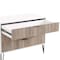 Manhattan Comfort 2-Piece DUMBO Standard 3-Drawer Dresser and DUMBO 2.0 Nightstand in White and Grey 2-DB02-WG - alternate 2